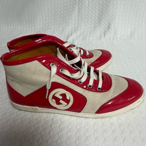 🤩GUCCI🤩 VINTAGE Trainers. A real Show Stopper! WOW Appeal. - Picture 8 of 10